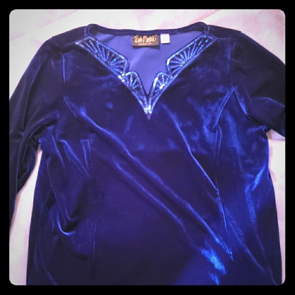 Bob Mackie Tops - Bob Mackie velor blouse